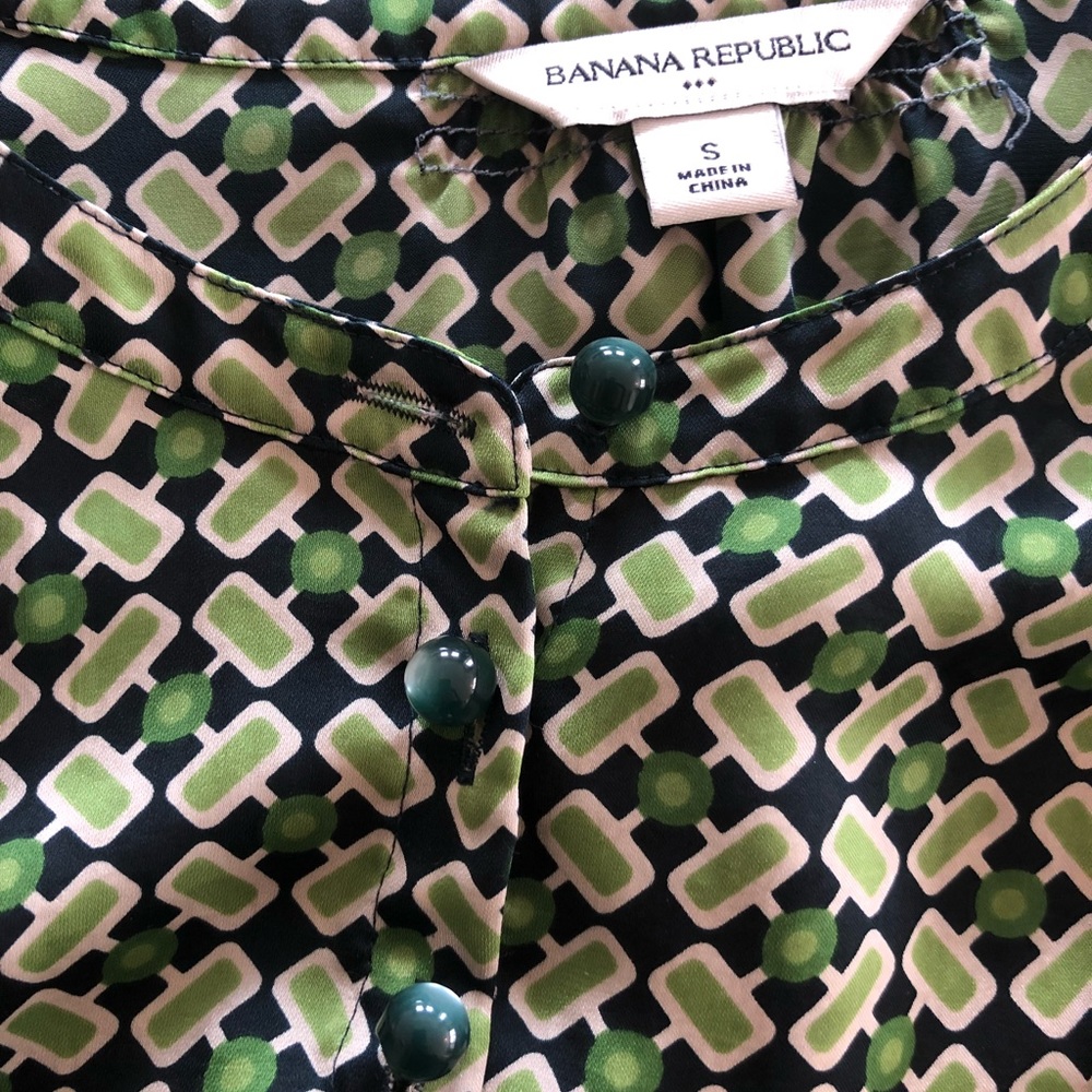 Banana Republic Capped Sleeve Top Size S
